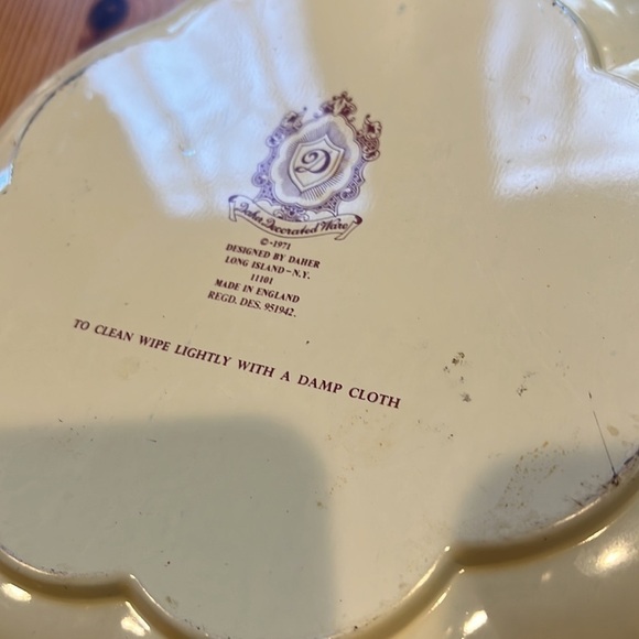 Daher Decorated Ware Metal Fruit Bowl Vintage - Picture 4 of 9